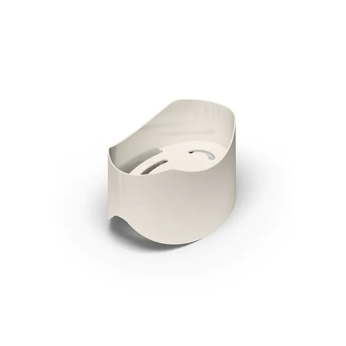 Pressalit soap dish for handrail – White