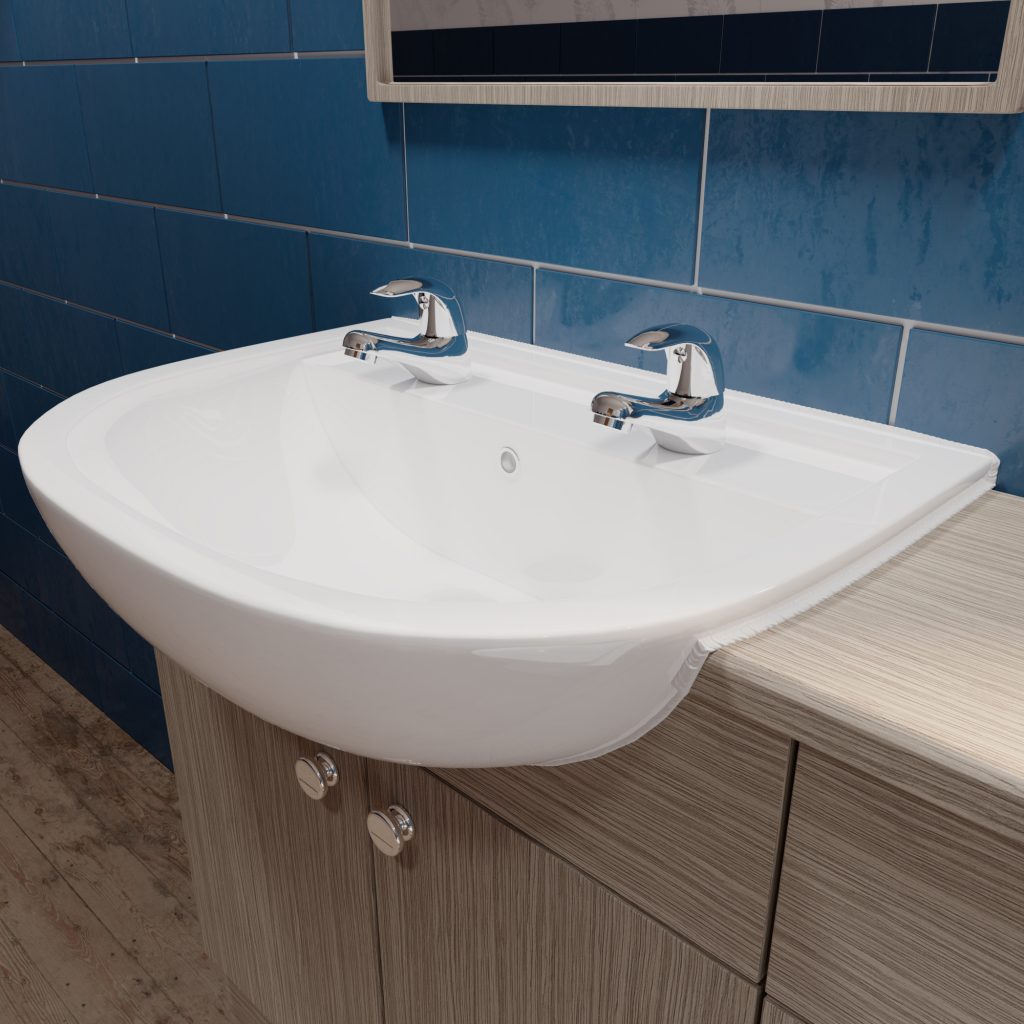 AKW Denova Lever Wash Basin Taps (Pair) – Standard or Flow Limited, photo 2