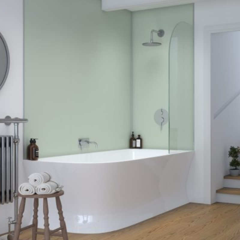 Selkie Sage Tongue & Groove Matte MDF Wall Panel (2420 x 1200 x 11 mm)