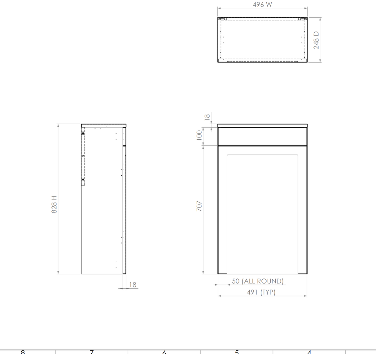 Kartell K-VIT Sanctuary 500mm WC Unit- Torro Oak (SAN500WC-TO)