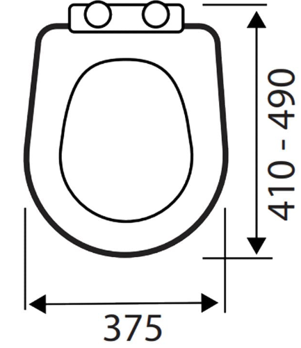 Kartell K-VIT UNI One Universal Standard Toilet Seat-White Gloss (SEA001UN)