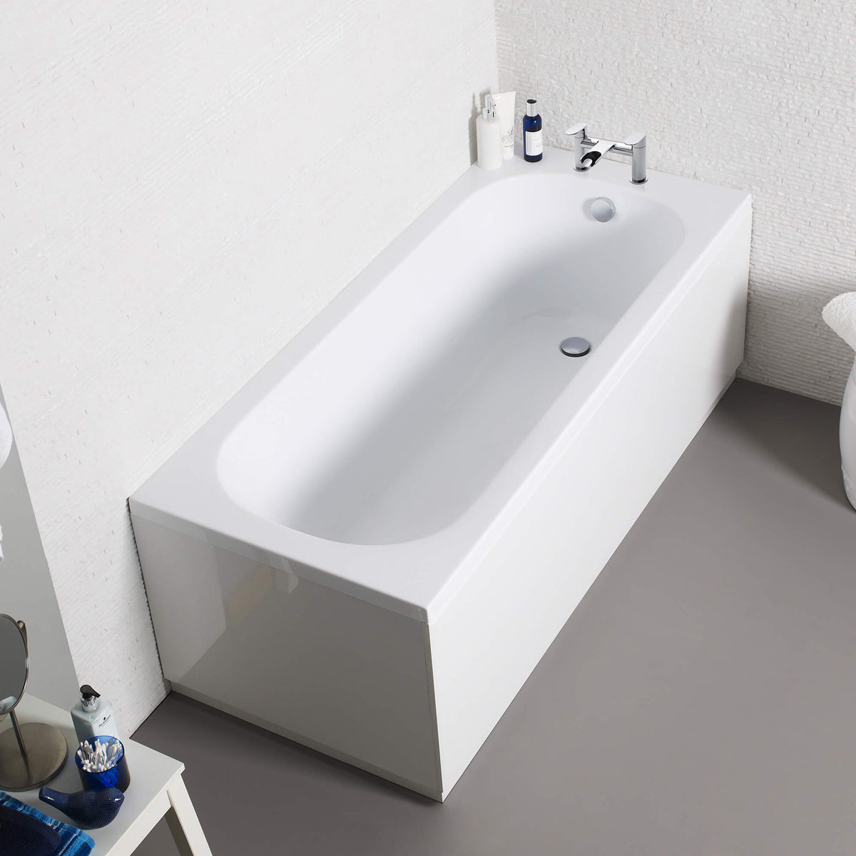 Kartell K-VIT Standard 1500 x 515mm Front Bath Panel for Spirit & Luxe – White Gloss (SFP1500515)