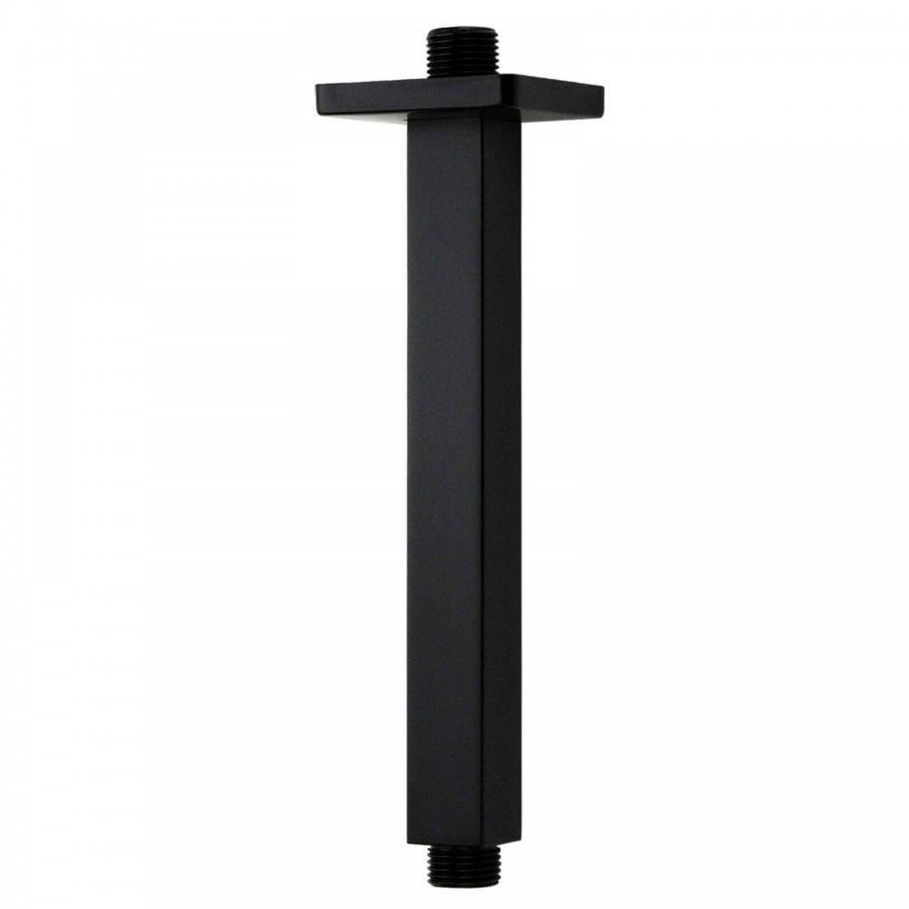 Kartell K-VIT Nero Square Ceiling Mounted Shower Arm-Matt Black (SHO156NS)