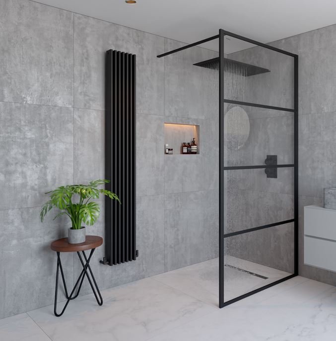 Impey Soho 900mm Wet Room Glass Shower Screen Single Panel (AW24SC01-N1-90)
