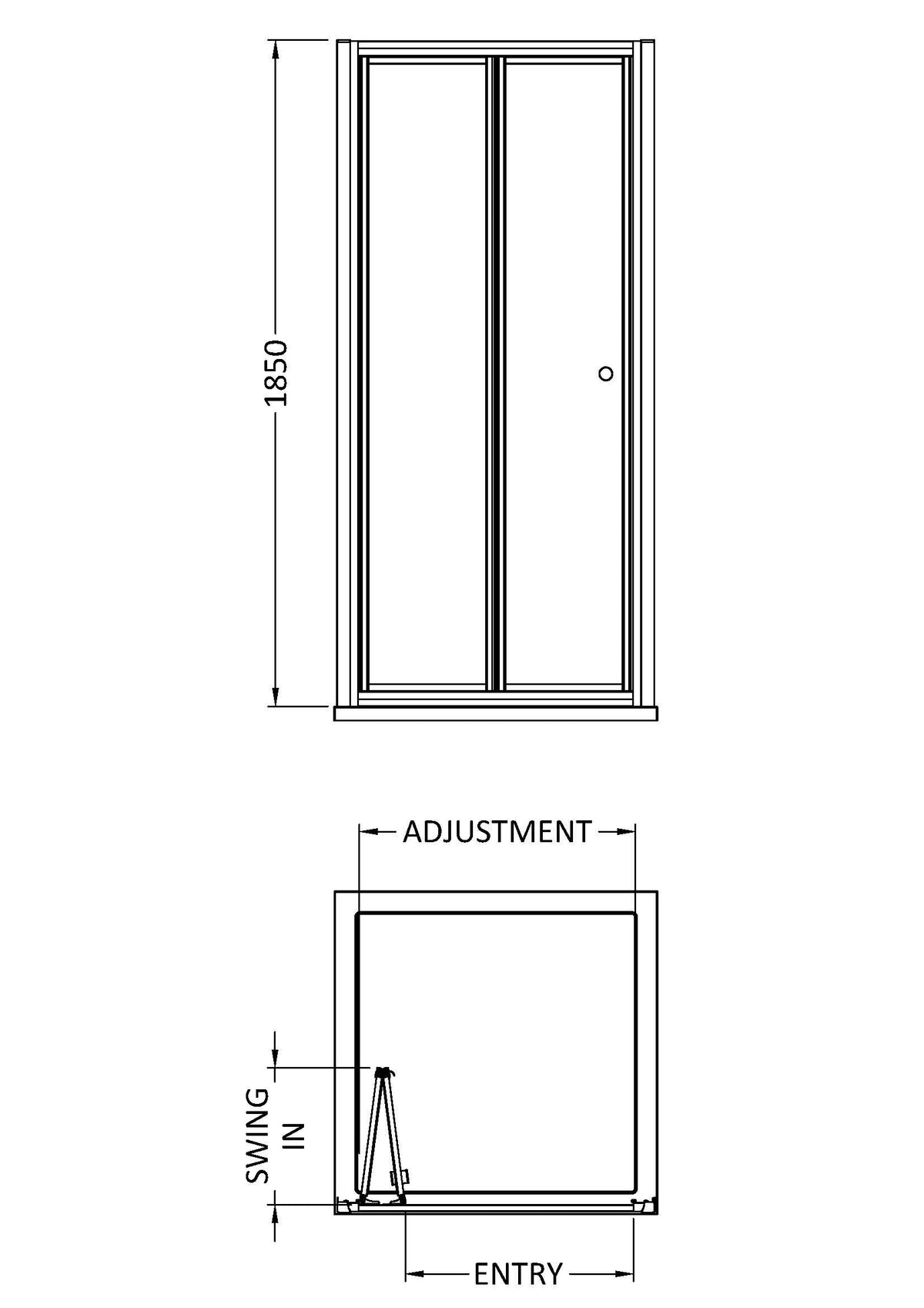 Nuie Ella Shower Enclosure – 800mm & 900mm, photo 3