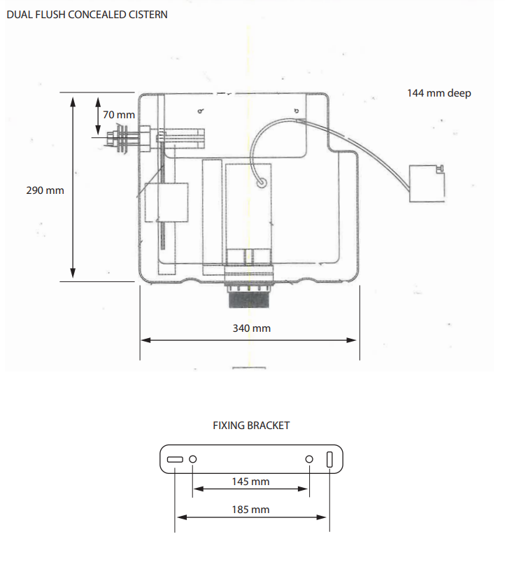 Kartell K-VIT Concealed Cistern (ACC001N)