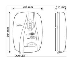 Redring Selectronic Premier Thermostatic Electric Care Shower – 10.8kW or 9.5kW Pump Connect, photo 3