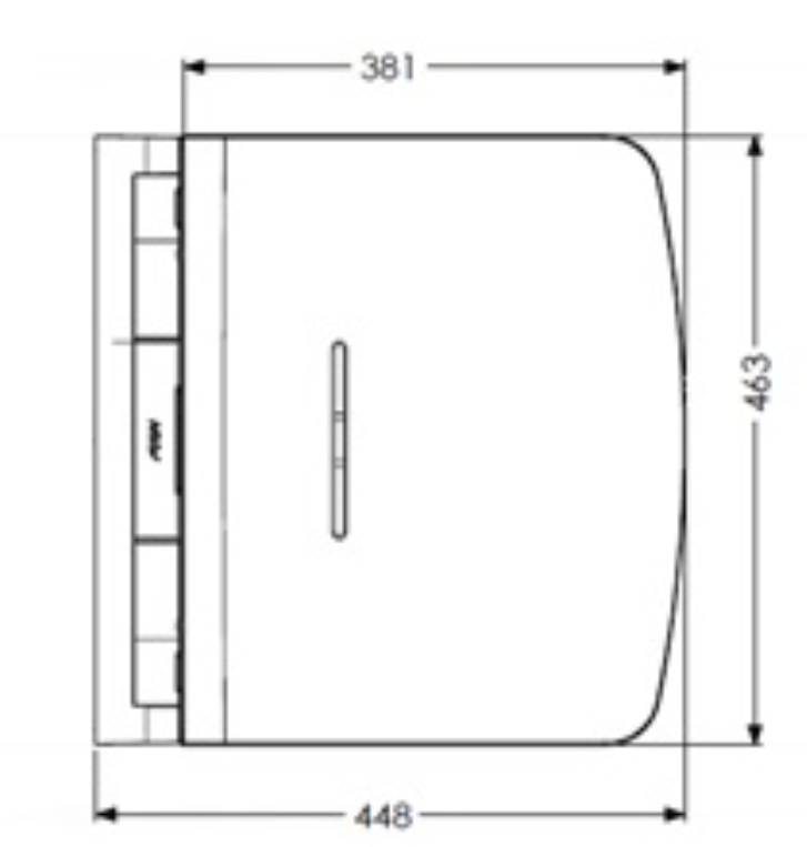 AKW Onyx Fold Up Shower Seat - White (02801WH-LS)