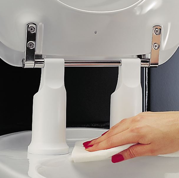 Pressalit Toilet Seat Dania Without Cover, 100 mm Raised Incl. Splash Guard White (R24000)