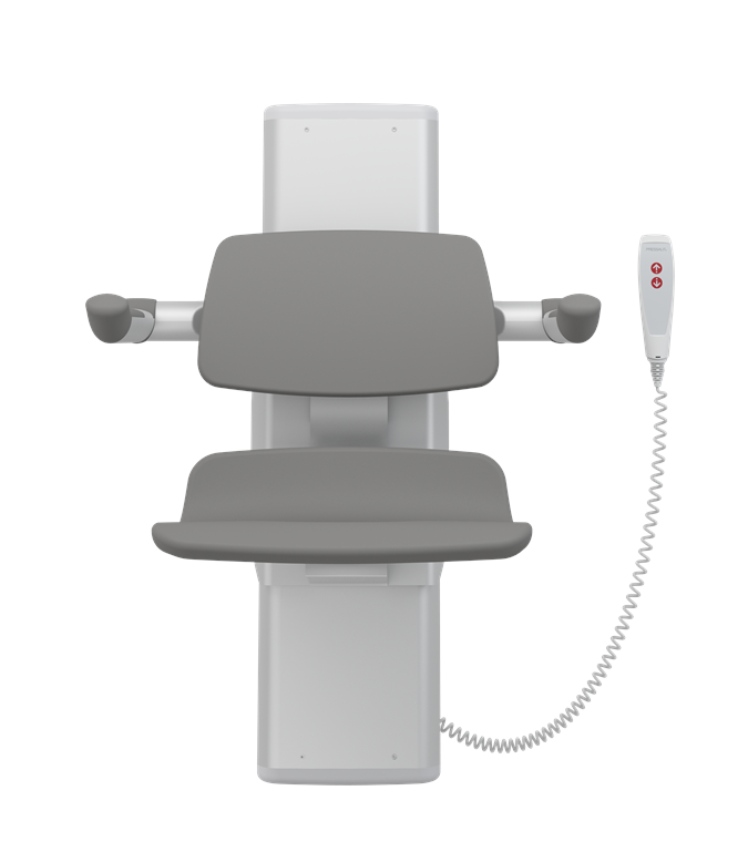 Pressalit PLUS Shower Seat 450 With Aperture, Electrically Height Adjustable Grey (R7635112)