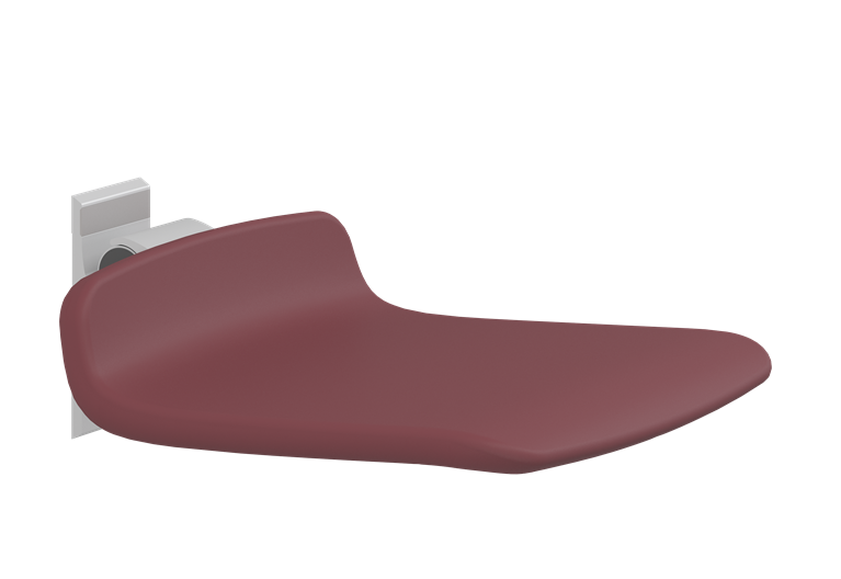 Pressalit PLUS Shower Seat 450, Fixed Height Red (R7404035)