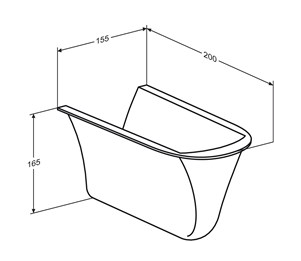 Pressalit SELECT installation cover R2057 detail