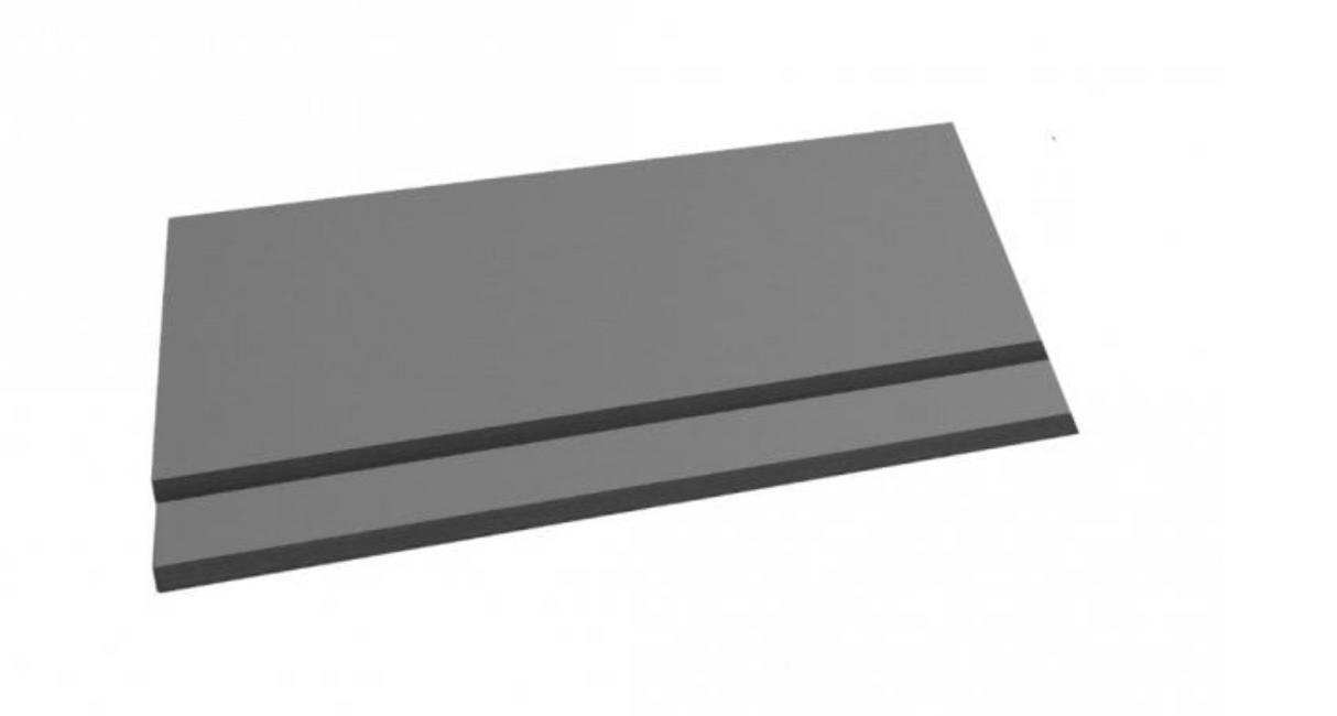 Kartell K-VIT Purity 700mm 2 Piece End Bath Panel- Storm Grey Gloss (RBP700EPSG)