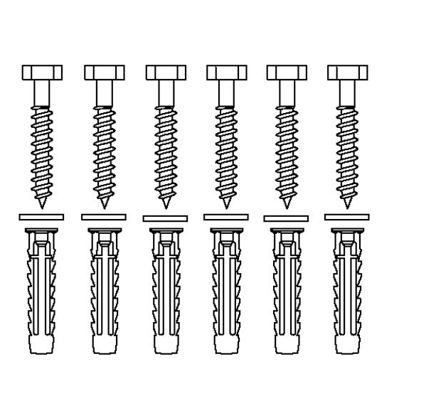 Pressalit mounting kit V8608