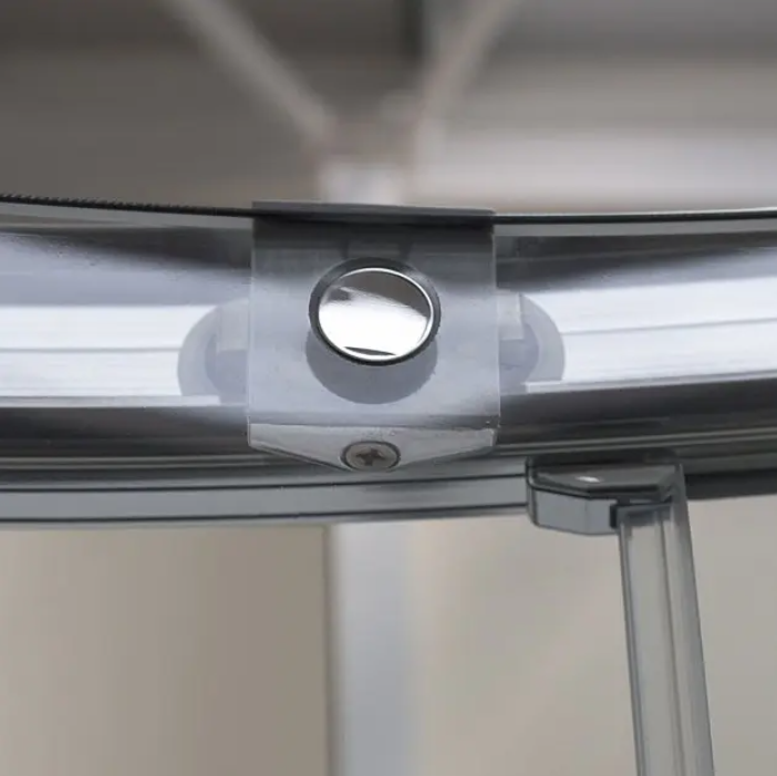 Impey Coram Premier 8 8mm Plain Glass 1200mm x 900mm Double Offset Quadrant Shower Enclosure Chrome (P8QD129CUC)