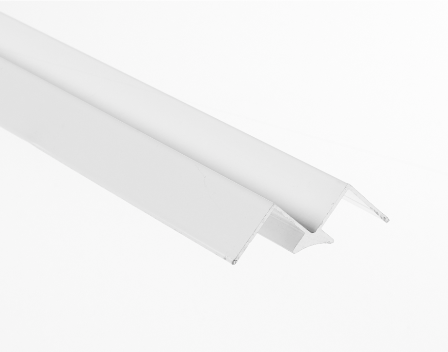 AKW Alveo PVC Wall Panel Profiles 2500mm Satin Aluminium – Choice of Profile