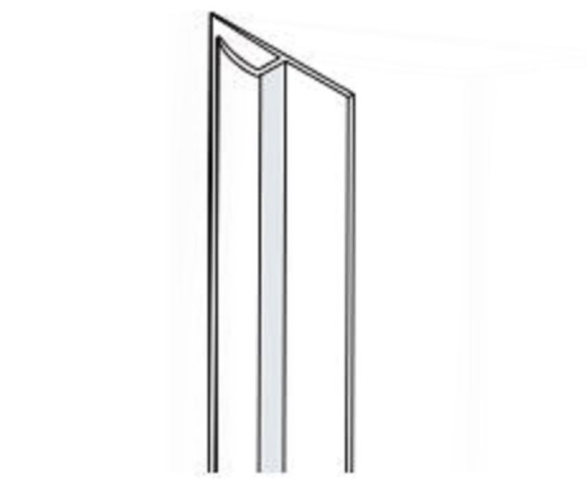 AKW Alveo PVC Wall Panel Profiles 2500mm Satin Aluminium – Choice of Profile, photo 10