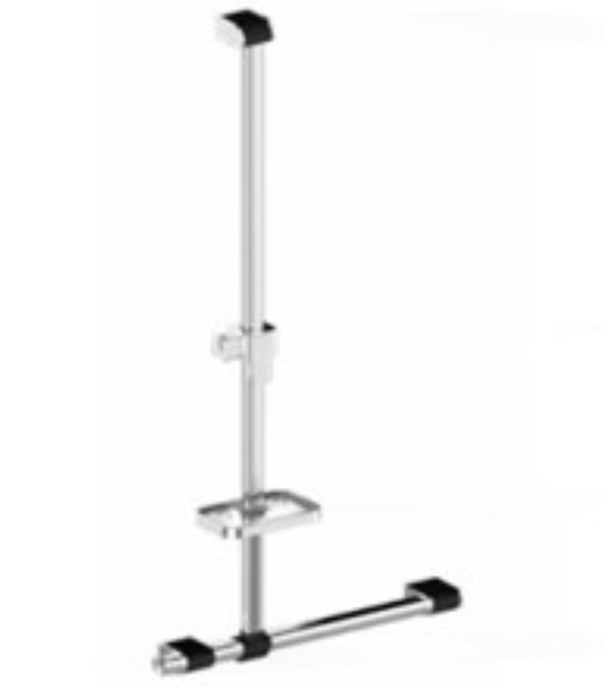 AKW Onyx 2 Grab Rail – Straight, Angled or T & L Riser, Chrome or Black, photo 9