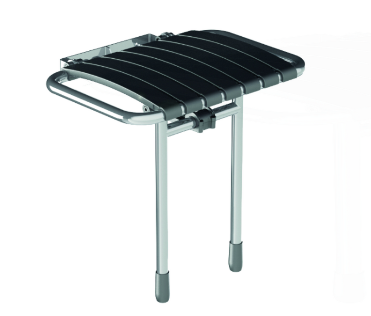 AKW Bama Slatted Compact Fold up Seat Grey (02020MG-LS)