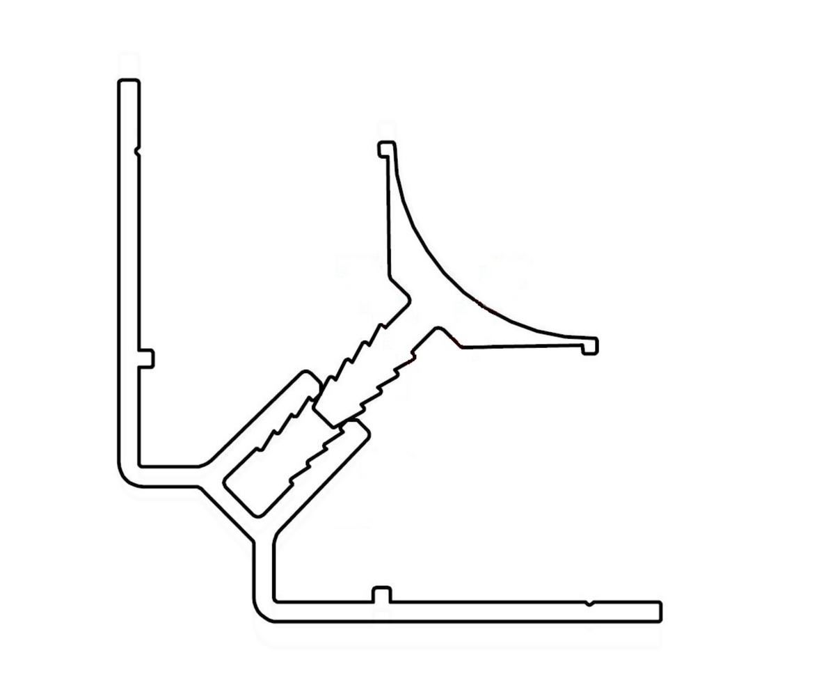 AKW Marlbrook Internal Corner Profile for Wall Panels – Aluminium or PVC, photo 3