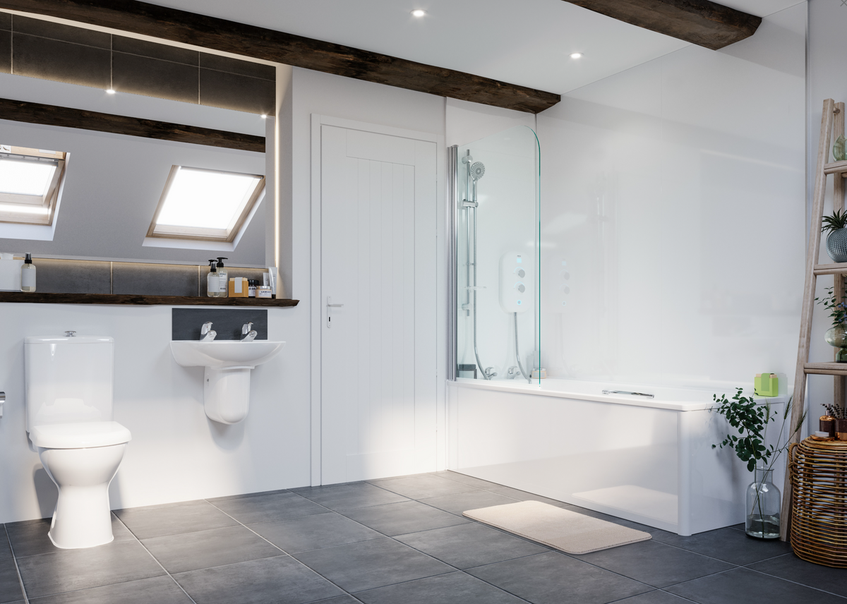 AKW Alveo PVC Bathroom Wall Panels 10mm – Choice of Size, Colour & Fixing Kit, photo 8