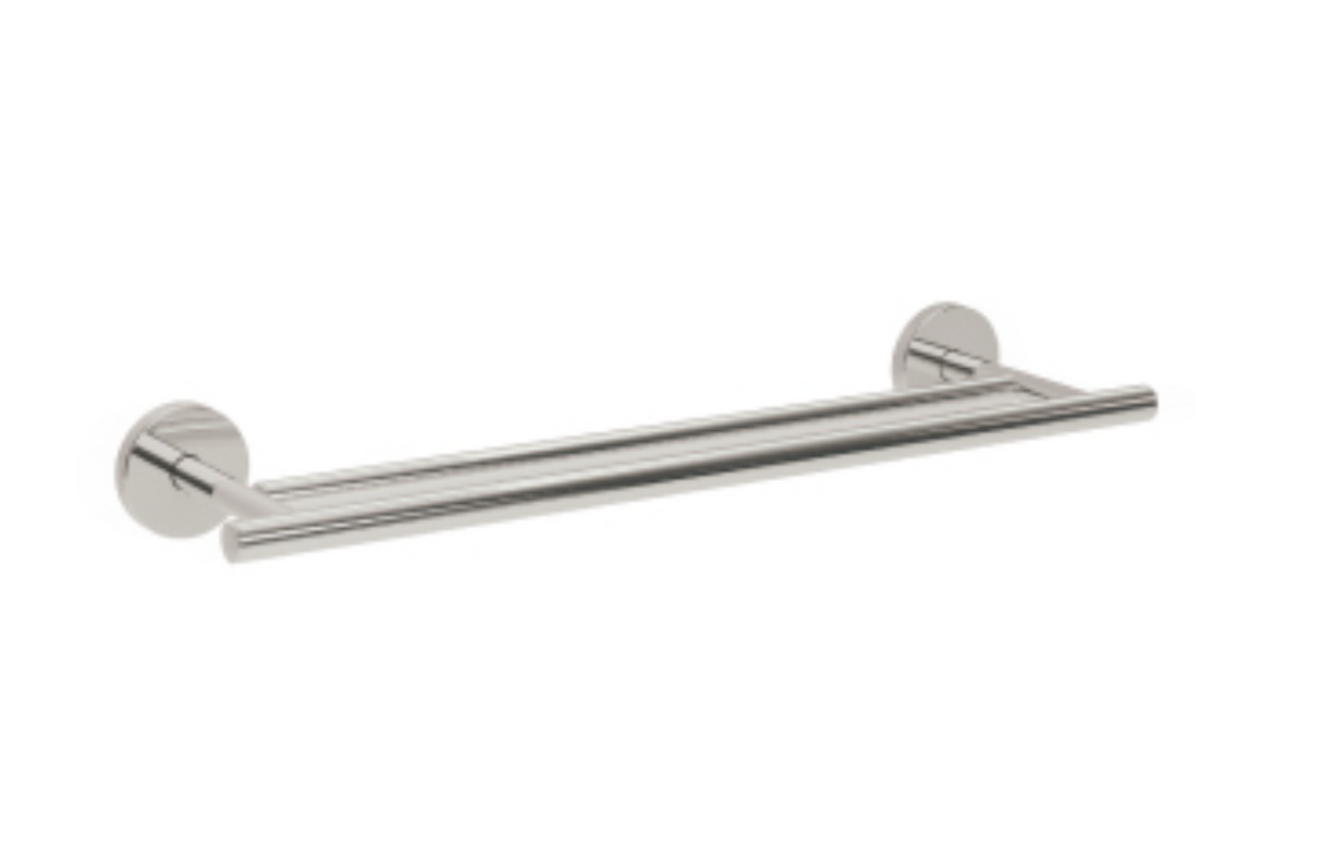 AKW Double Towel Rail 600mm - Stainless Steel 19mm (03SS-TOW600)