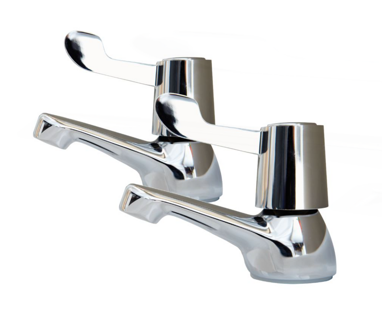 AKW Lever Handle Bath Taps (Pair) Chrome (30848)