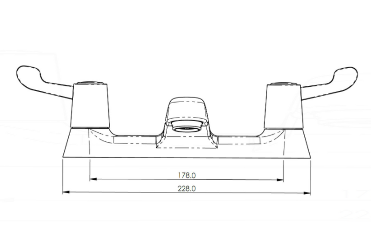 AKW Lever Mixer Bath Tap Chrome (30855)