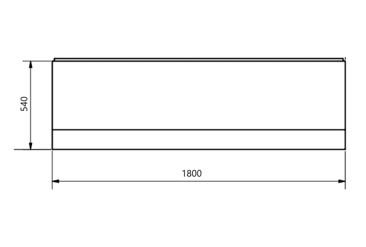 Kartell K-VIT Standard Front Panel 1800mm x 540mm (SFP1800540)