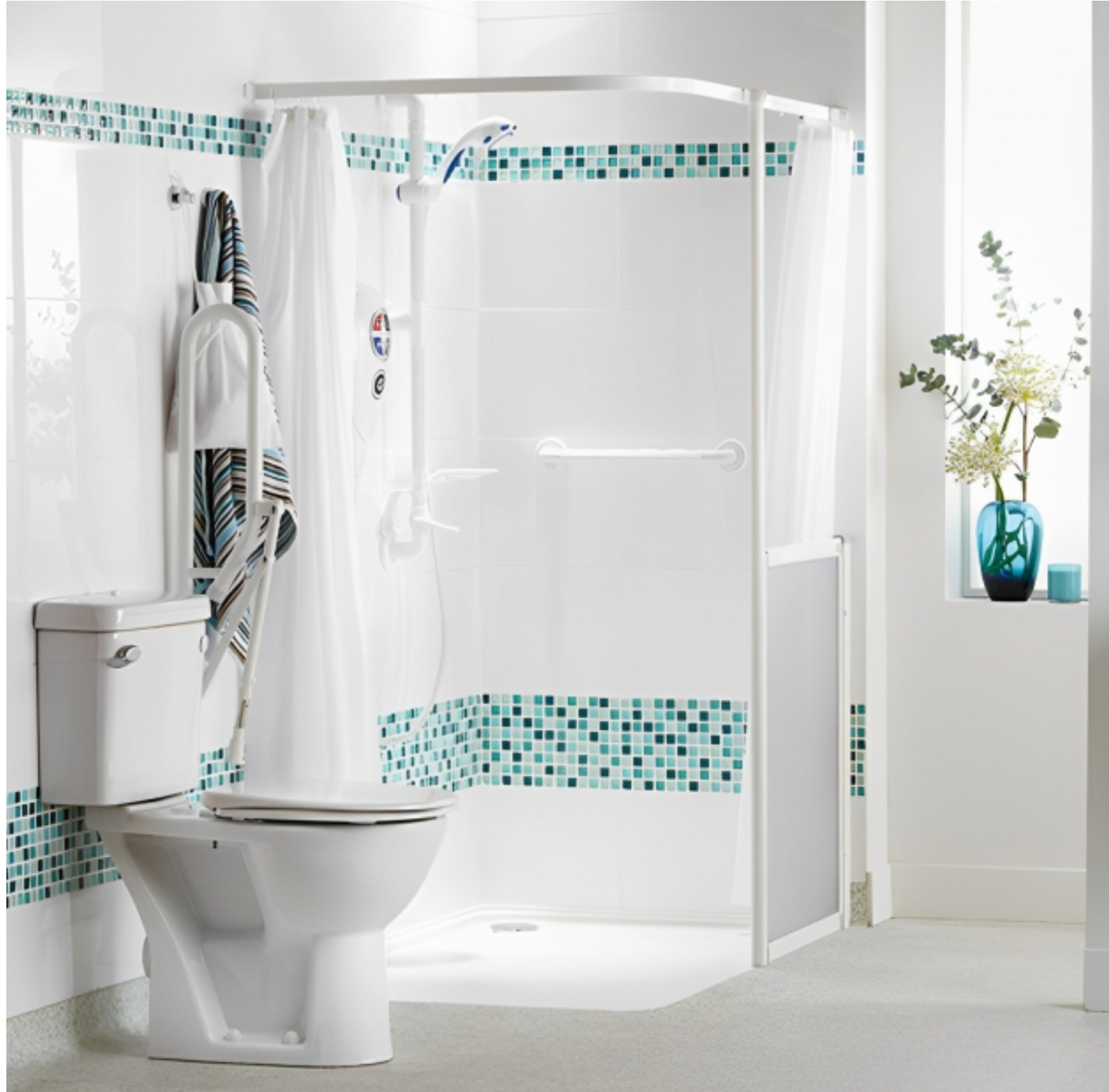 AKW Heavy Duty Shower Curtain 2400mm x 2000mm (94" x 78 3/4") (24083)