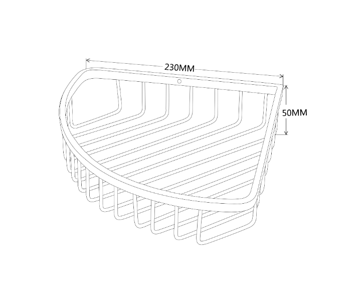 Kartell K-VIT Wire Corner Basket Chrome (ACC101)