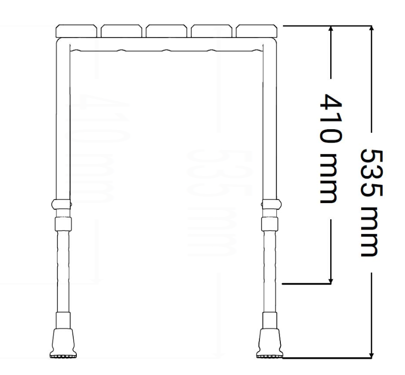AKW Wooden Fold Up Slatted Shower Stool (05080)