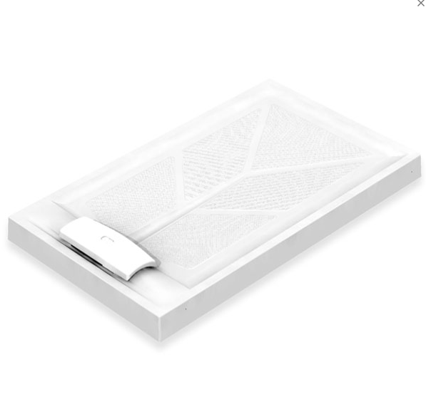 AKW Sulby Step-In Shower Tray with Built-In Gravity Waste, photo 3