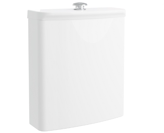 AKW Navlin Doc M Raised Height Close Coupled Toilet Pan 750mm Projection (23590)