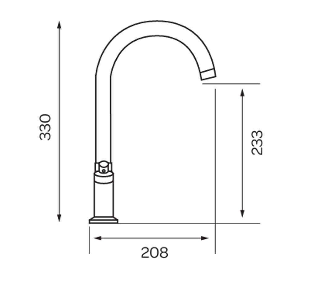 Kartell K-VIT Kitchen Sink Mixer Tap Chrome (KST009)