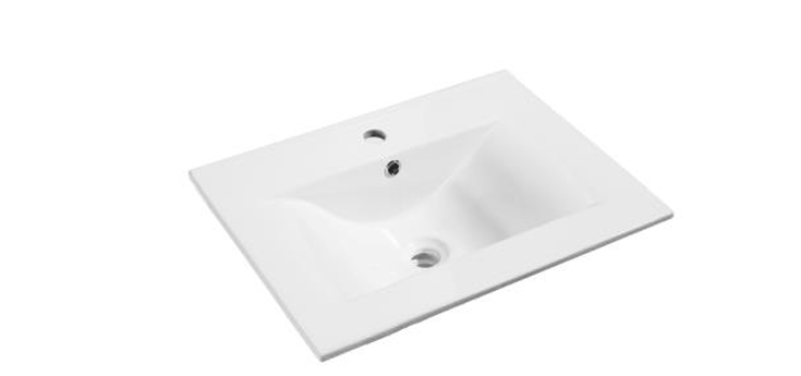 Kartell K-VIT Purity 500mm Floor Standing 2 Door Unit With Ceramic Basin - Storm Grey Gloss (FUR127PU-FUR063PU)