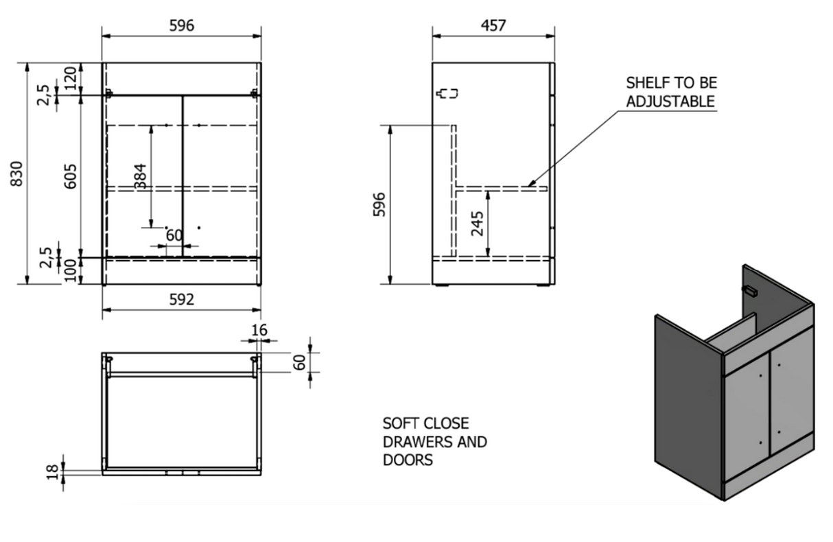 Kartell K-VIT Matrix 2 Door L Shaped Furniture Pack 1100mm Right Hand - Silver Oak (PS0600DO-PS0505MA-FUR431NEW-ACC001N)