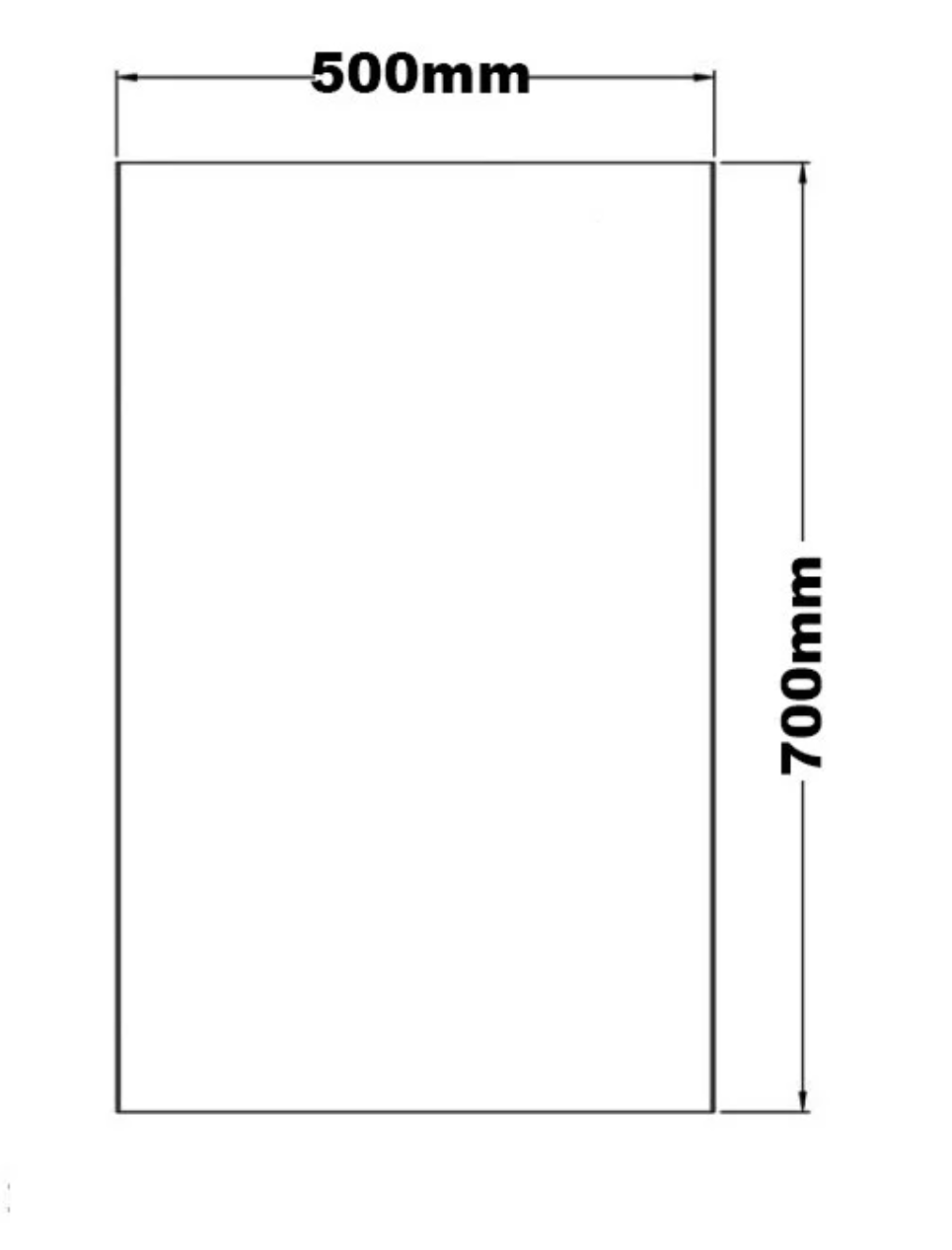 Kartell K-VIT Frame 700 x 500mm LED Mirror Cabinet -Chrome (MIR103)