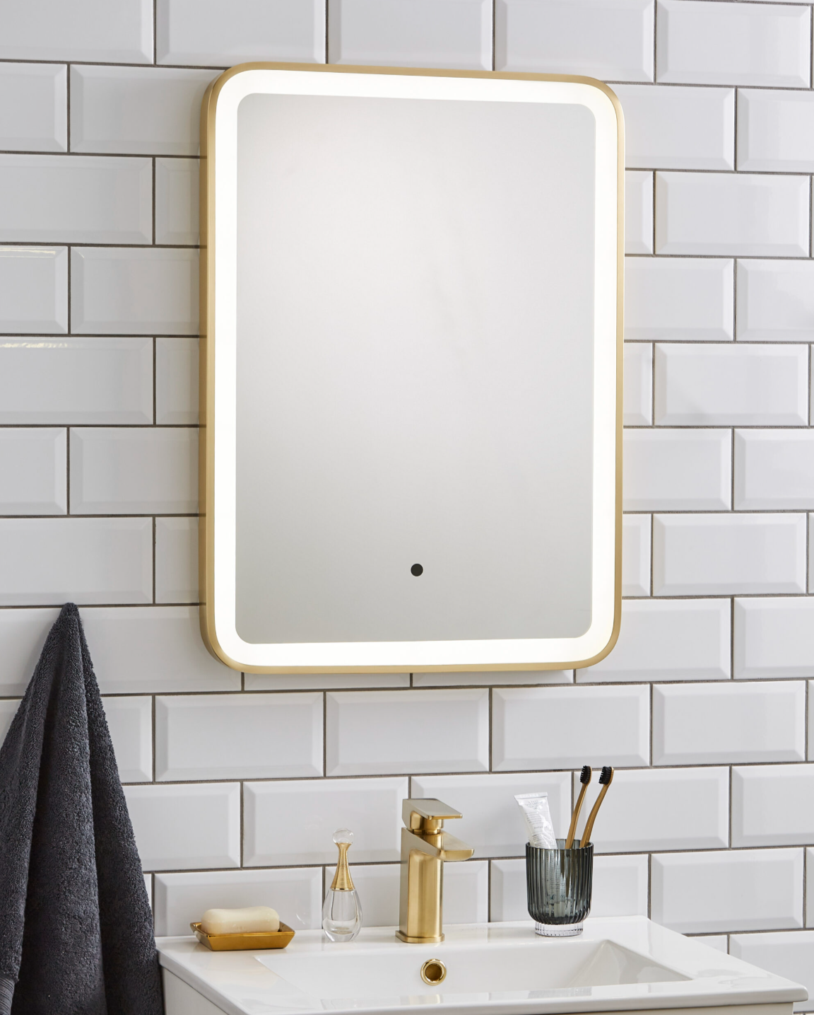 Kartell K-VIT Ottone Square 500x700mm Mirror-Brushed Brass (OT5070)