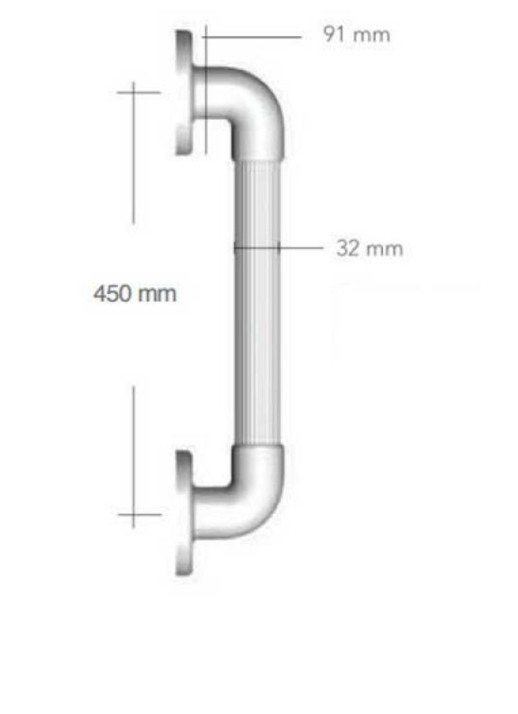 AKW 1400 Series Straight Grab Rail (All Sizes)
