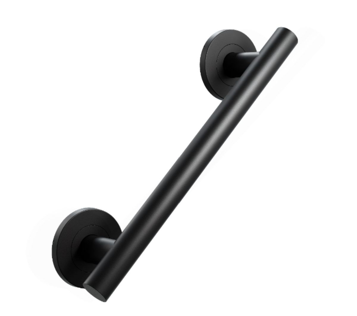 AKW 1200 Series Straight Stainless Steel Grab Rail – Satin or Matt Black, Choice of Length, photo 8