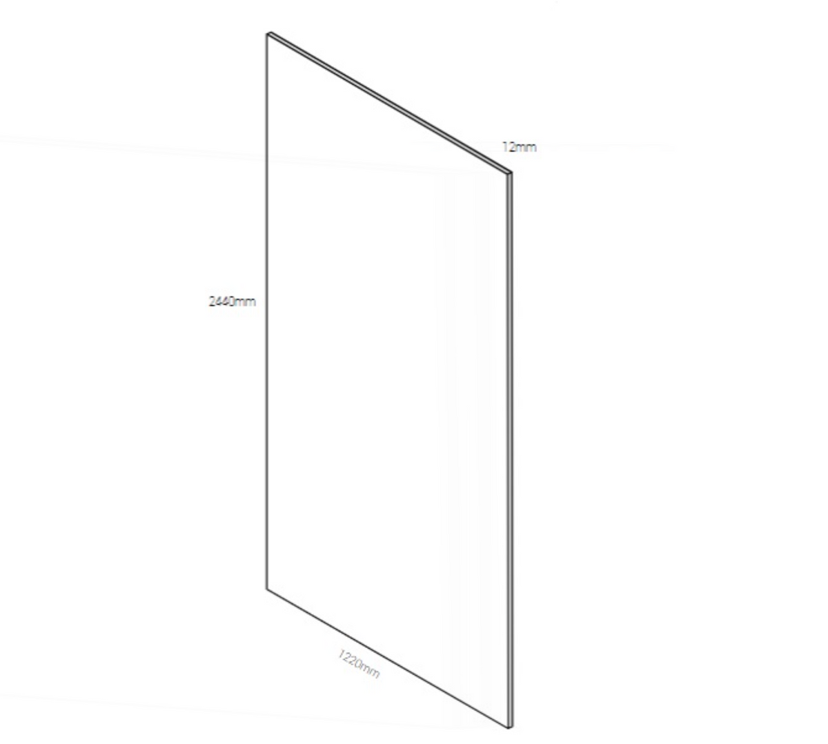 AKW Marlbrook Square Edge Bathroom Wall Panels 12mm – Choice of Size & Colour, photo 11