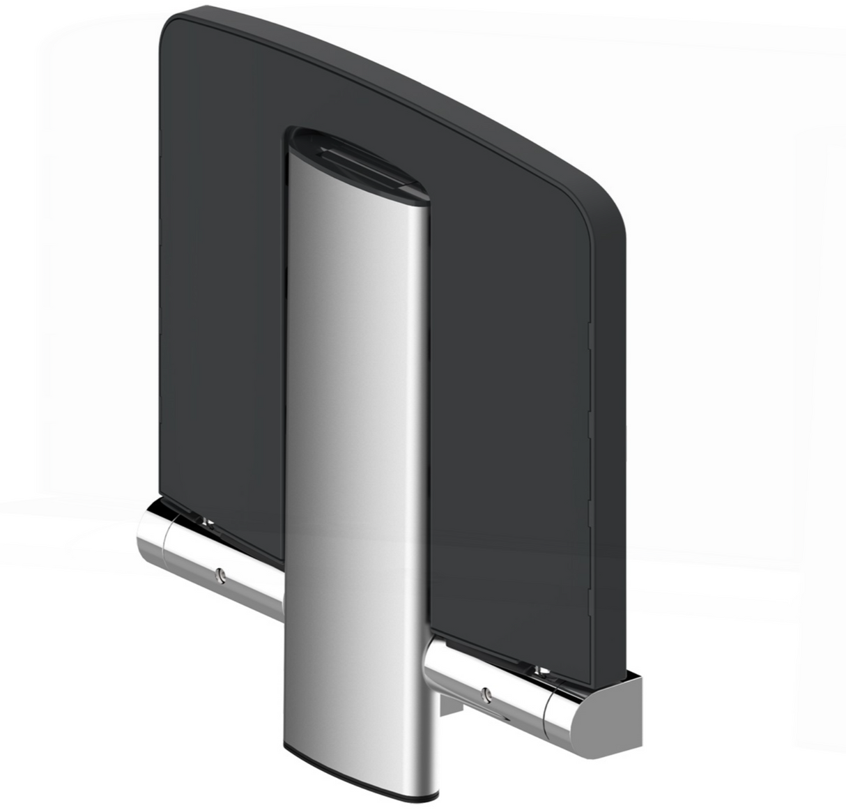 AKW Onyx Fold Up Shower Seat - Black (02801BK-LS)