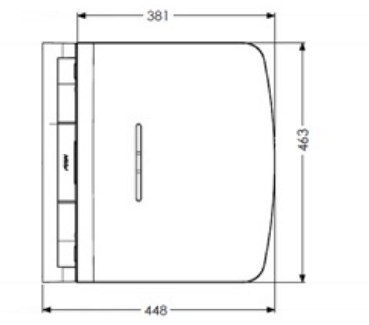 AKW Onyx Fold Up Shower Seat - Black (02801BK-LS)