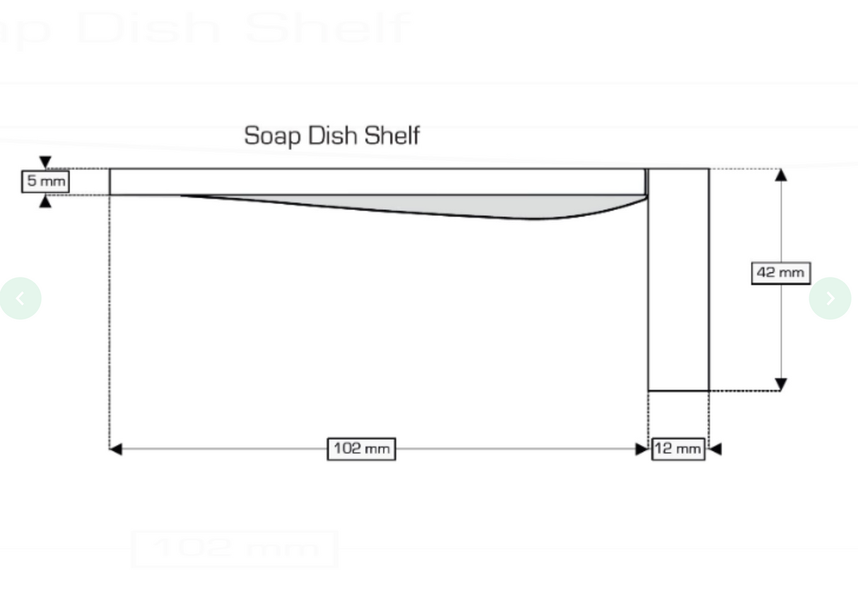 AKW Onyx Soap Dish Chrome (23683)