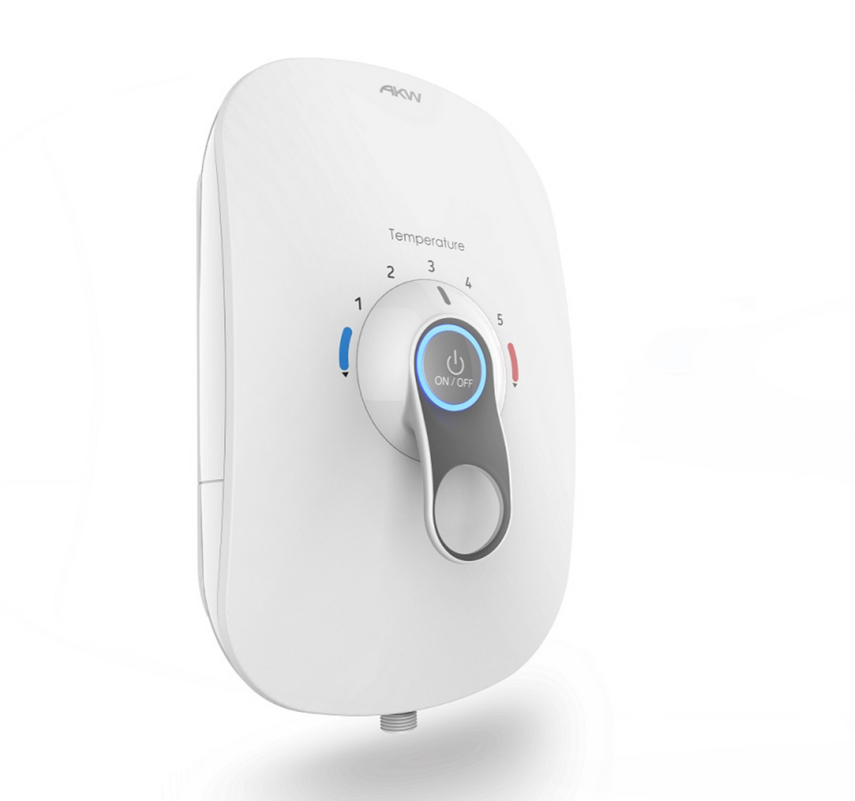AKW SmartCare Lever White With Silver - White Kit 8.5KW (29090WH)