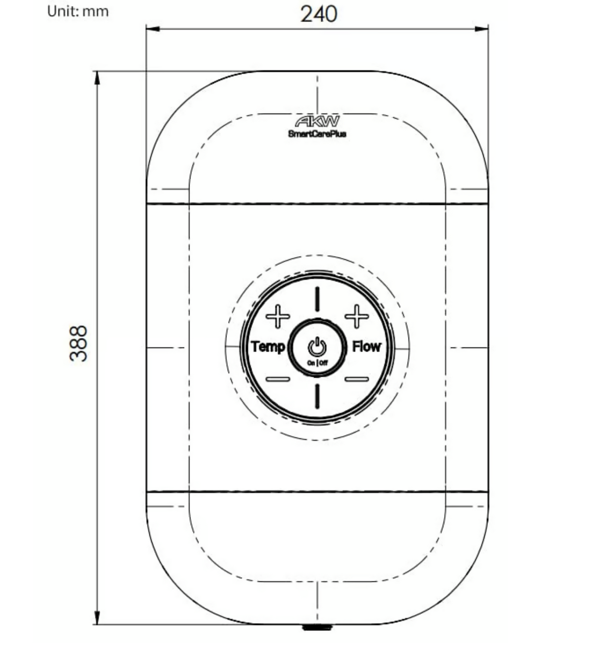 AKW SmartCare Plus 10.5kW with Mid Grey Kit (29010MG)
