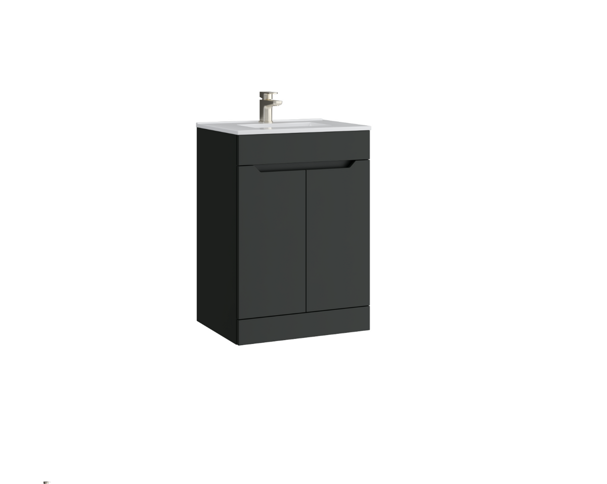 Urban 600mm 2 Door Floor Standing Unit - Matt Anthracite