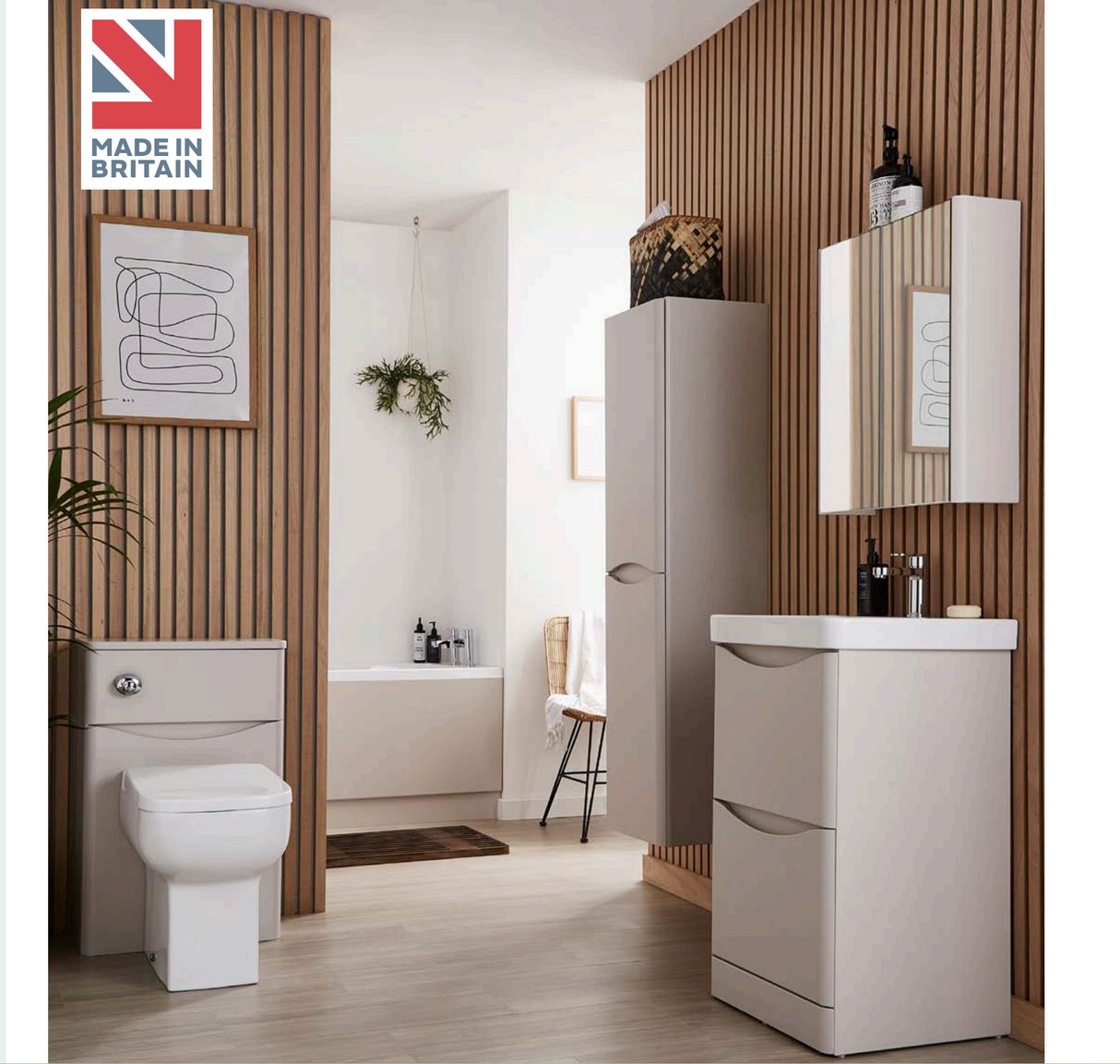 Kartell K-VIT Arc Wall Mounted Tall Unit- Matt Cashmere (ARCWMTU-C)