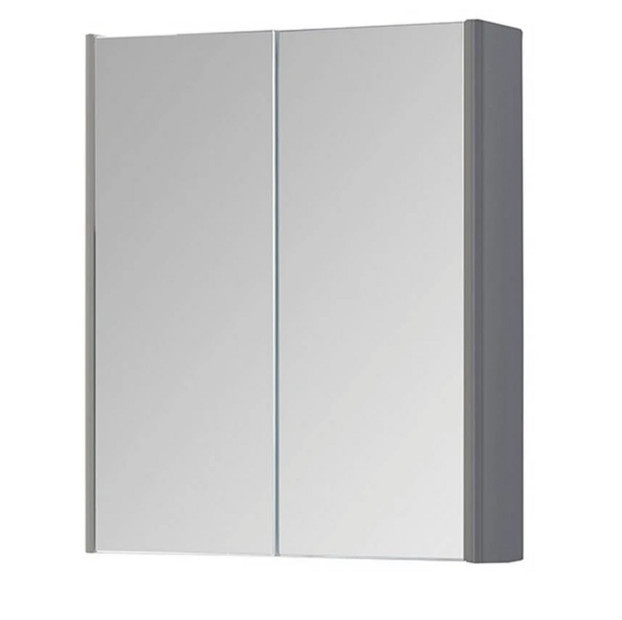 Kartell K-VIT Options 24 600mm Mirror Cabinet-Matt Cool Grey (OPT600MIR-CG)